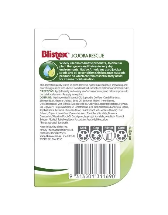 Blistex Jojoba Rescue Lip Balm 3.7g