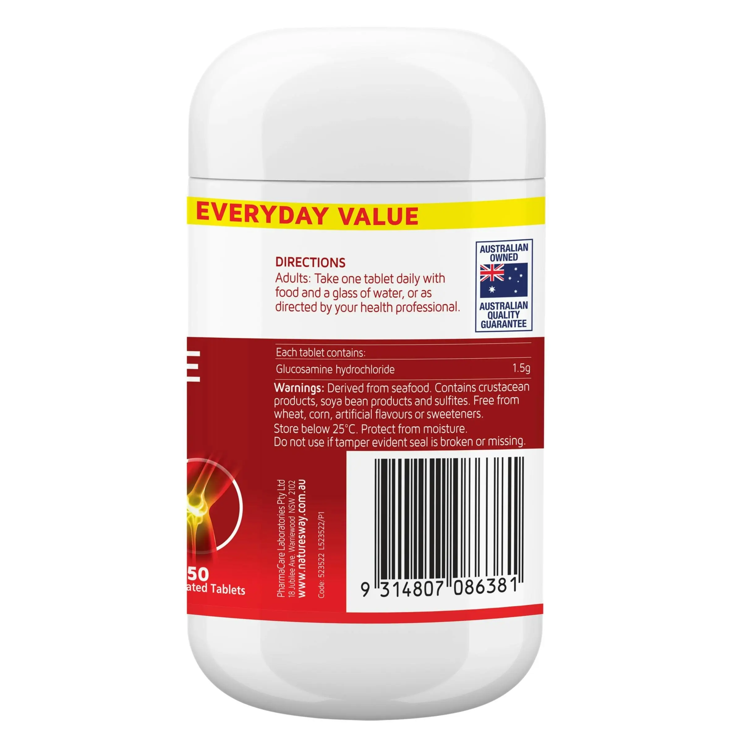 Nature's Way Glucosamine HCL 1500mg 50s