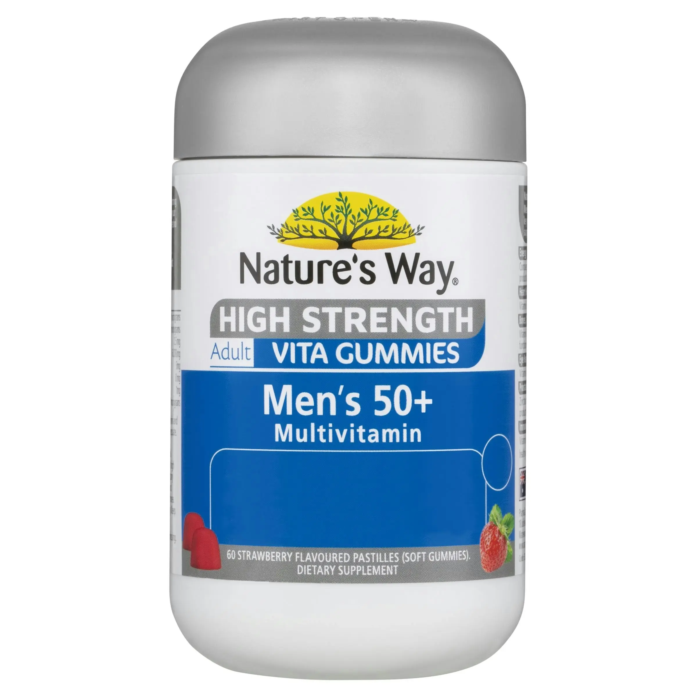 Nature's Way Adult Vita Gummies High Stength 50+ Mens Multi 60 Gummies