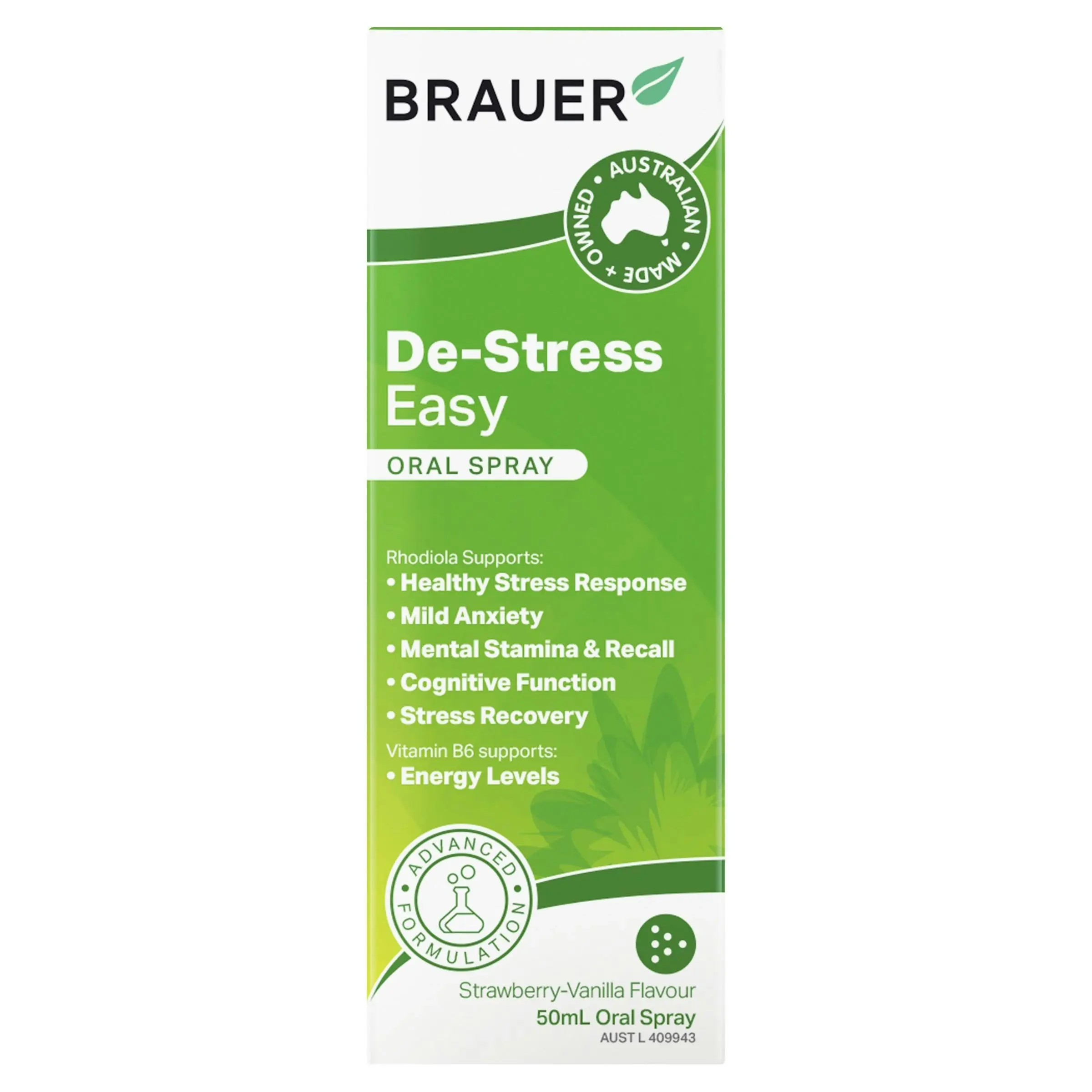 Brauer De-Stress Easy Oral Spray 50ml