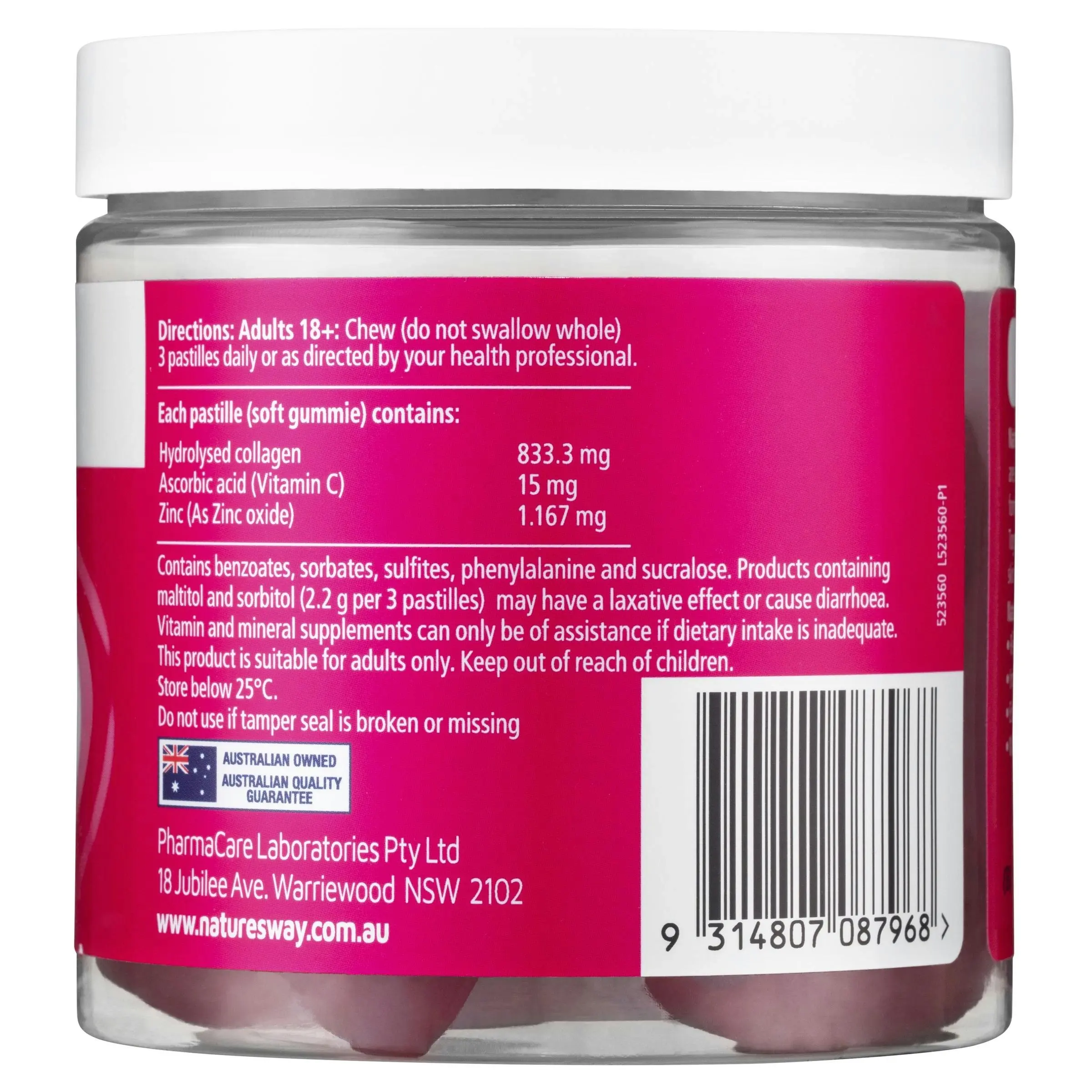 Nature's Way Beauty Collagen Gummies 45 Pastilles