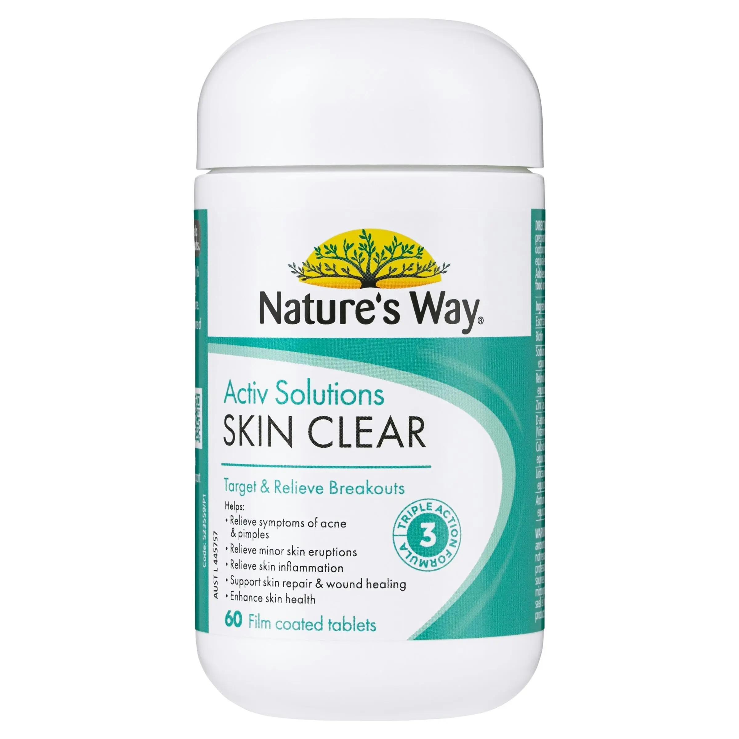 Nature's Way Activ Solutions Skin Clear 60 Tablets