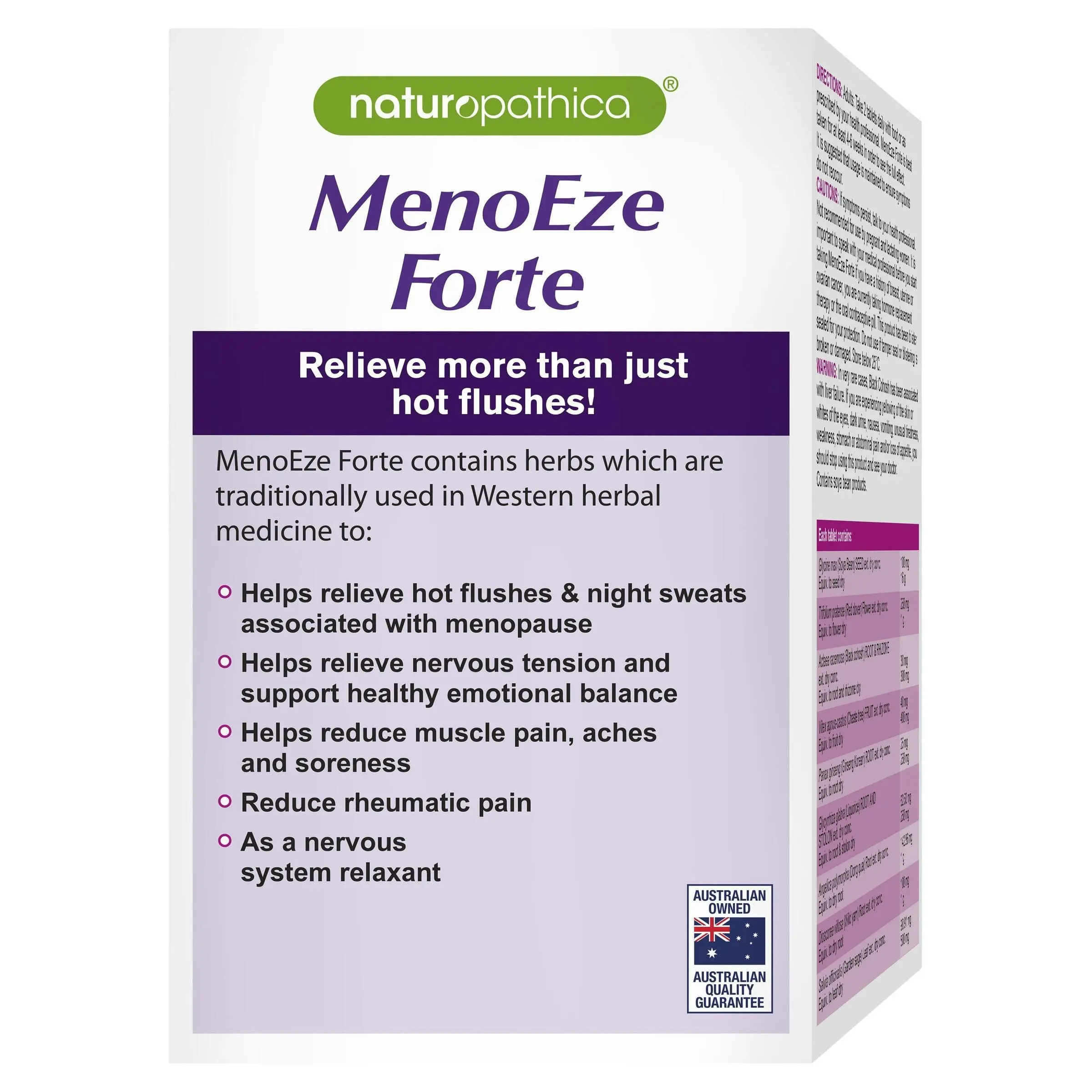 Naturopathica MenoEze Forte Tablets 90