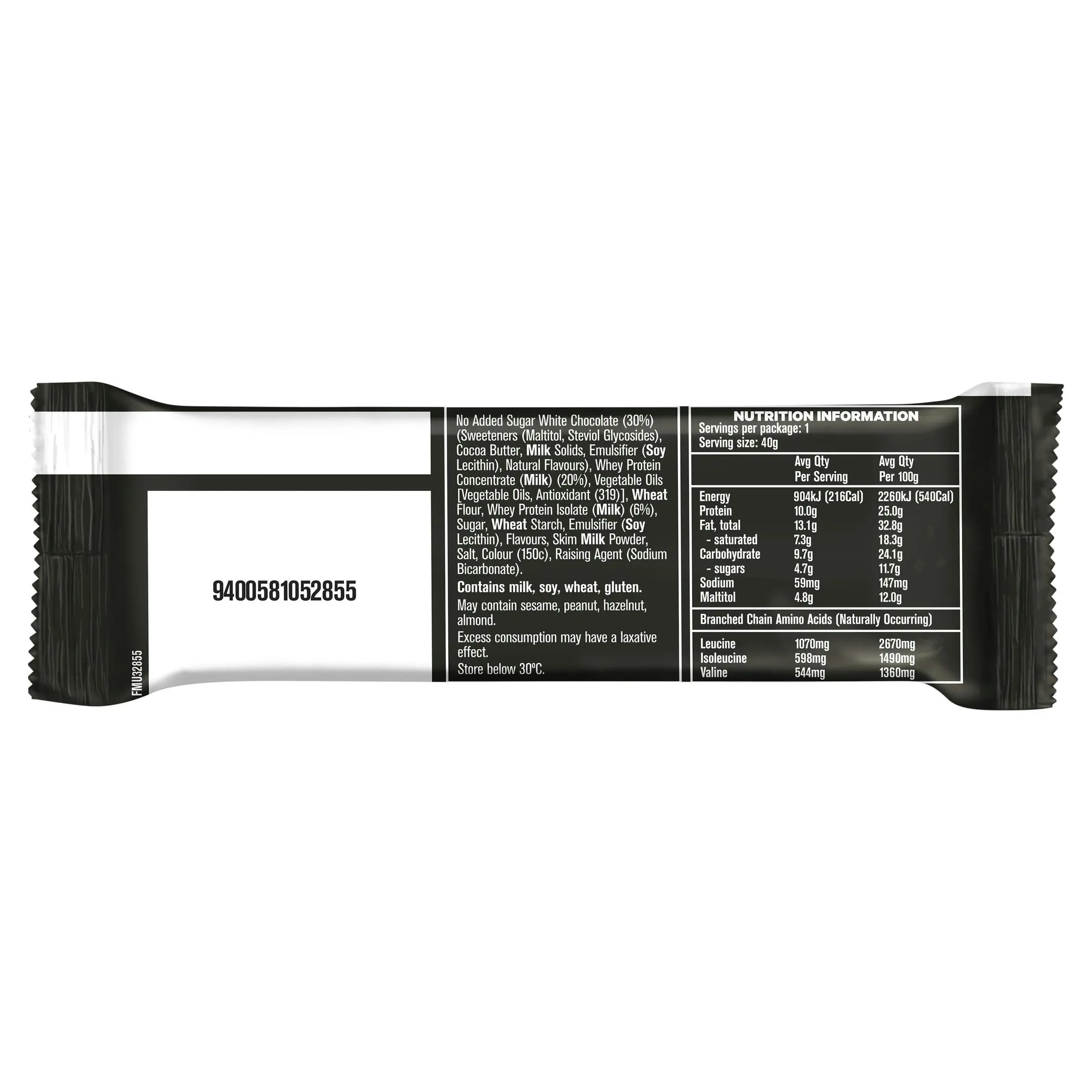 Musashi Protein Wafer White Chocolate 40g