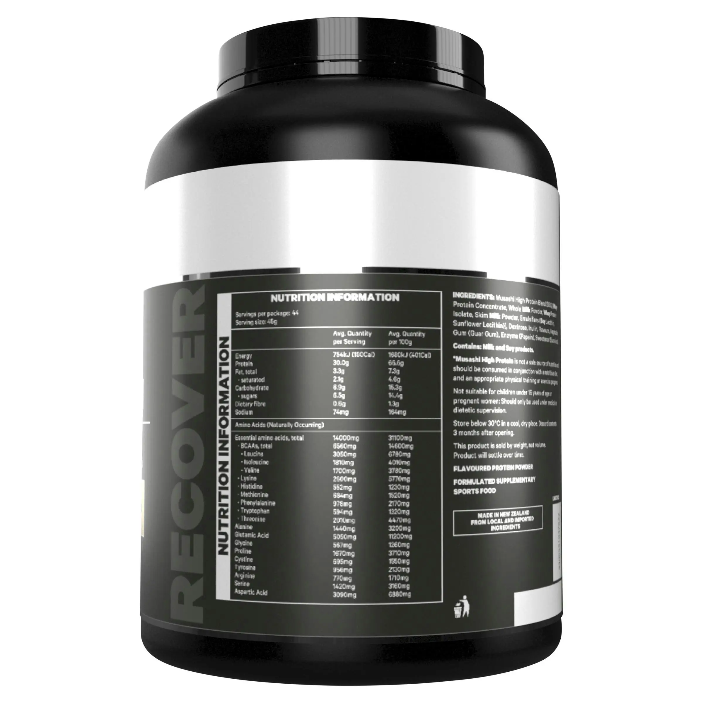 Musashi High Protein Powder Vanilla Milkshake 2kg