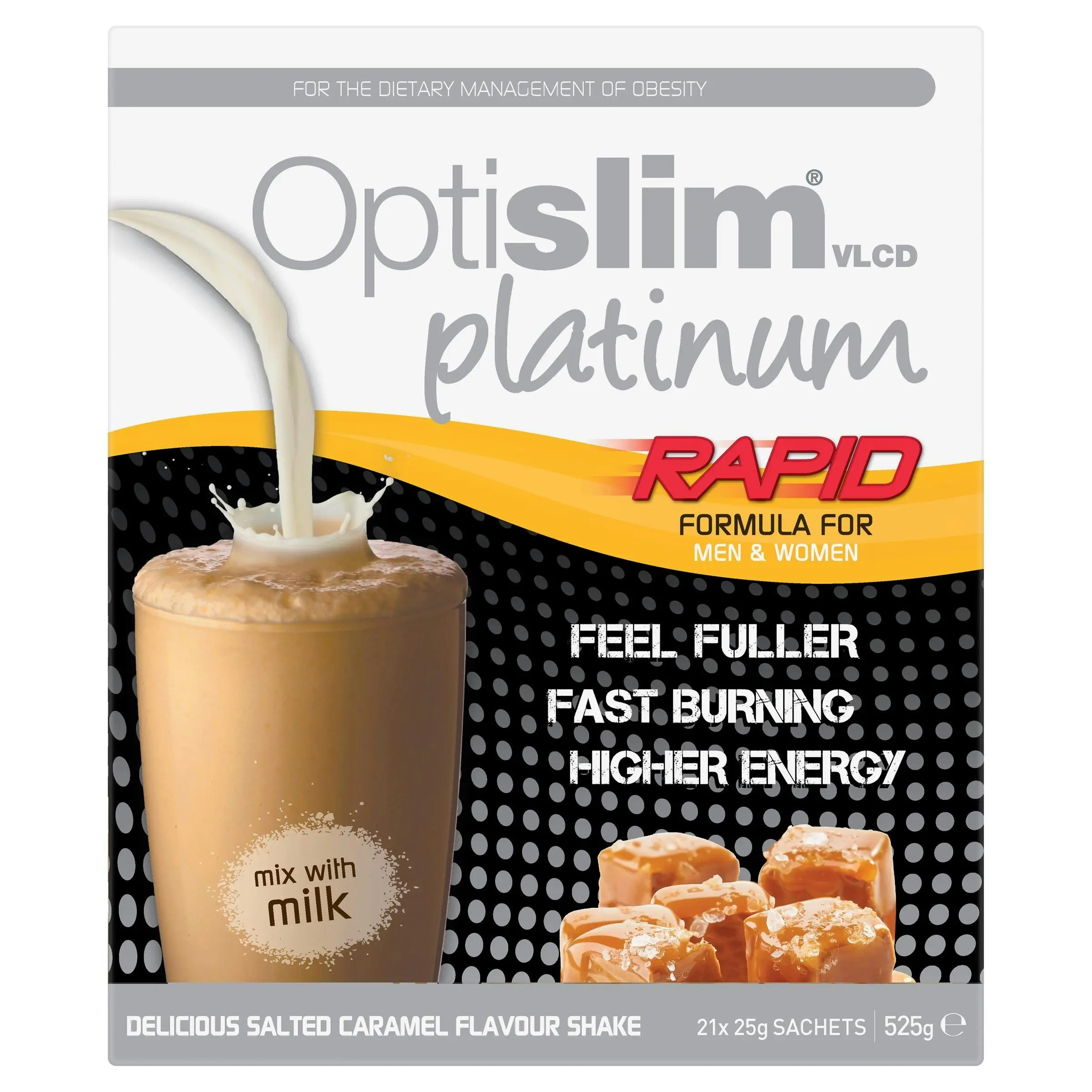 OptiSlim VLCD Platinum Shake Salted Caramel 21 x 25g