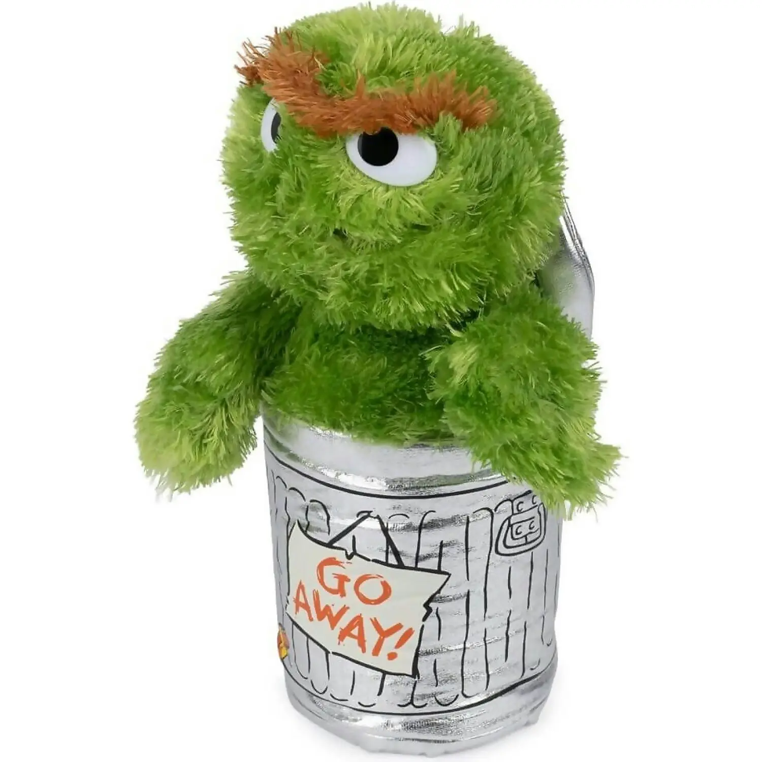 Sesame Street - Oscar The Grouch Soft Toy 25cm Plush - Jasnor