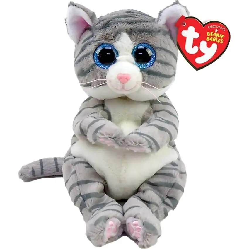 Ty Beanie Bellies - Mitzi Grey Tabby Cat 20cm