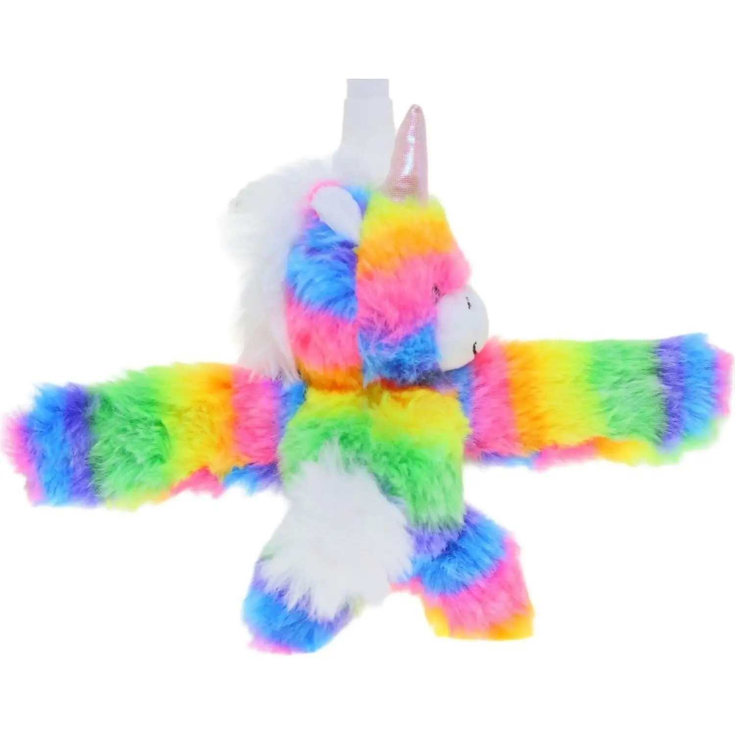 Cotton Candy - Furry Snap Pals Rainbow Unicorn 11cm