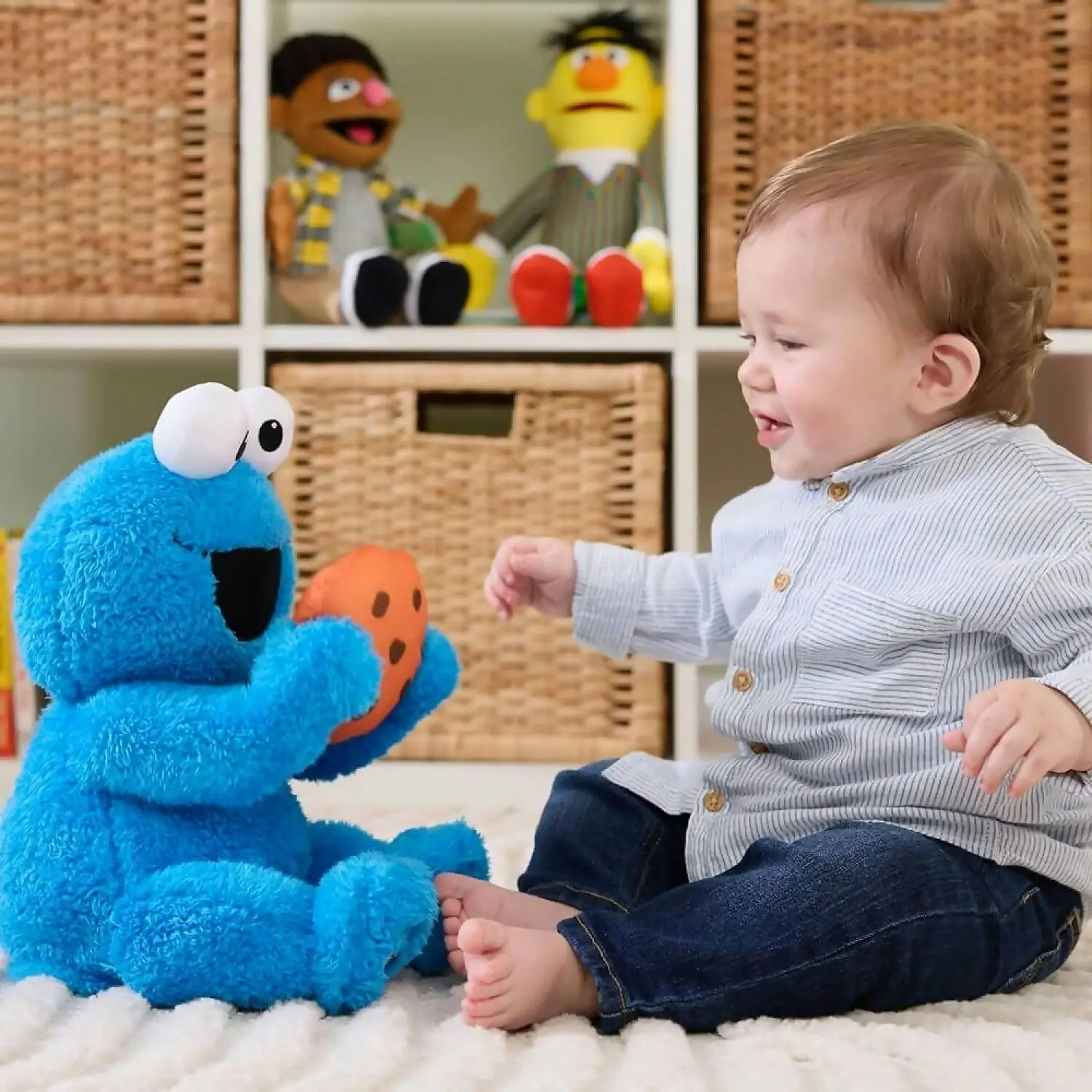 Sesame Street - Animated Peek-a-boo Cookie Monster - Jasnor