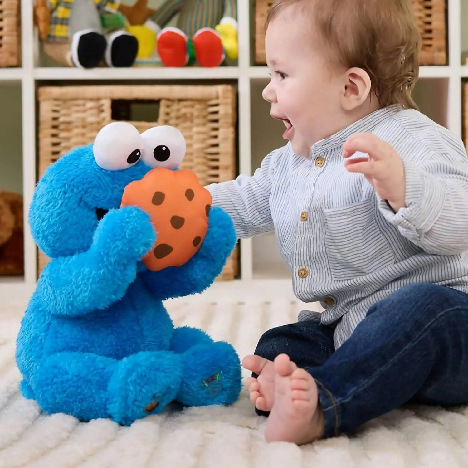 Sesame Street - Animated Peek-a-boo Cookie Monster - Jasnor