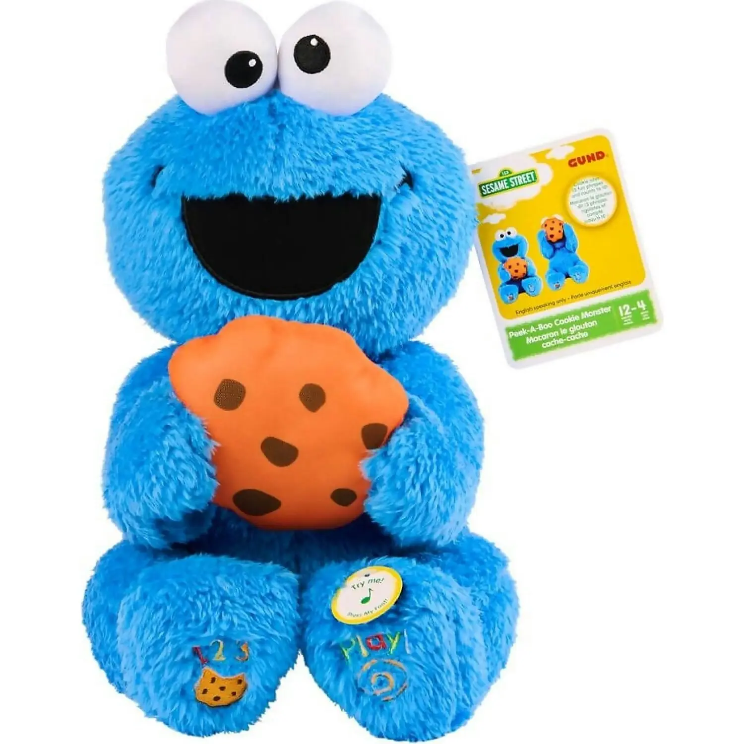 Sesame Street - Animated Peek-a-boo Cookie Monster - Jasnor