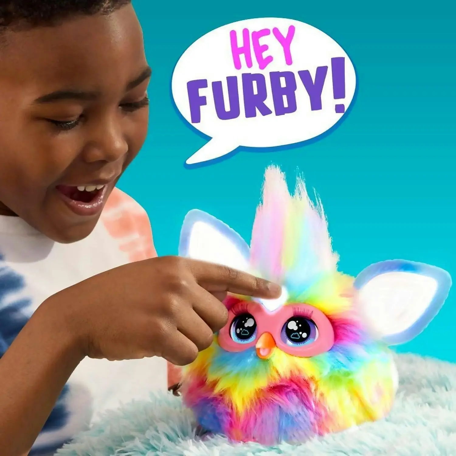 Furby - Tie Dye Plush Toy Voice Activated 15 Fashion Accessories Interactive Toys Ages 6+ - Hasbro