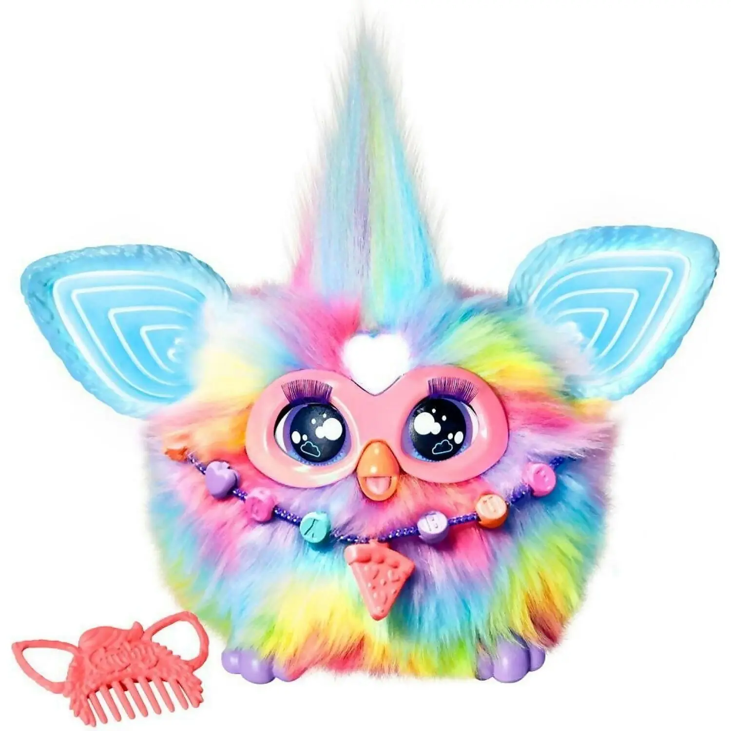 Furby - Tie Dye Plush Toy Voice Activated 15 Fashion Accessories Interactive Toys Ages 6+ - Hasbro