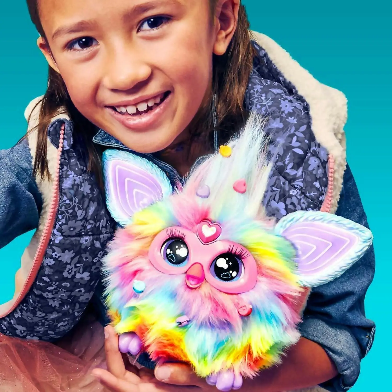 Furby - Tie Dye Plush Toy Voice Activated 15 Fashion Accessories Interactive Toys Ages 6+ - Hasbro