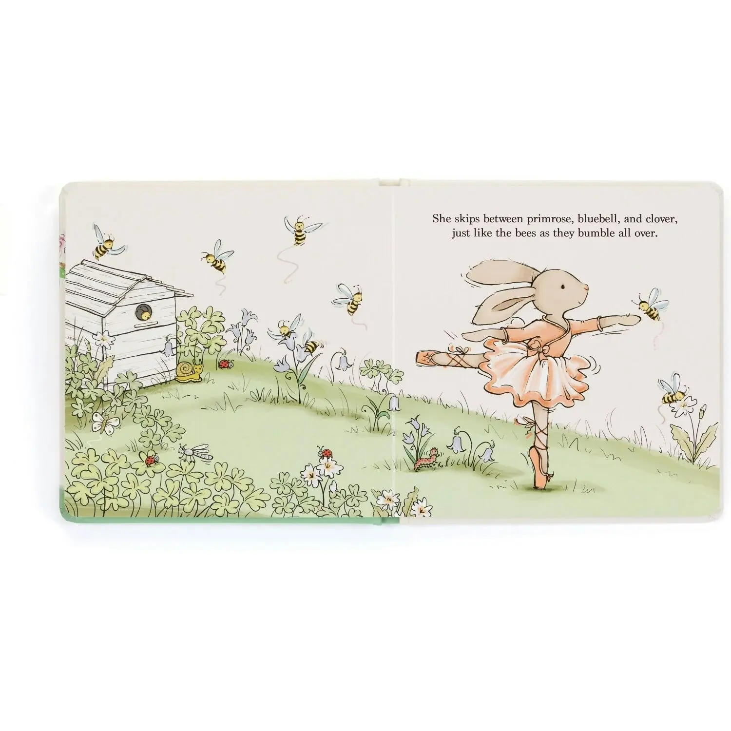 Jellycat - Lottie The Ballet Bunny Book Multi-coloured 2x19x9cm