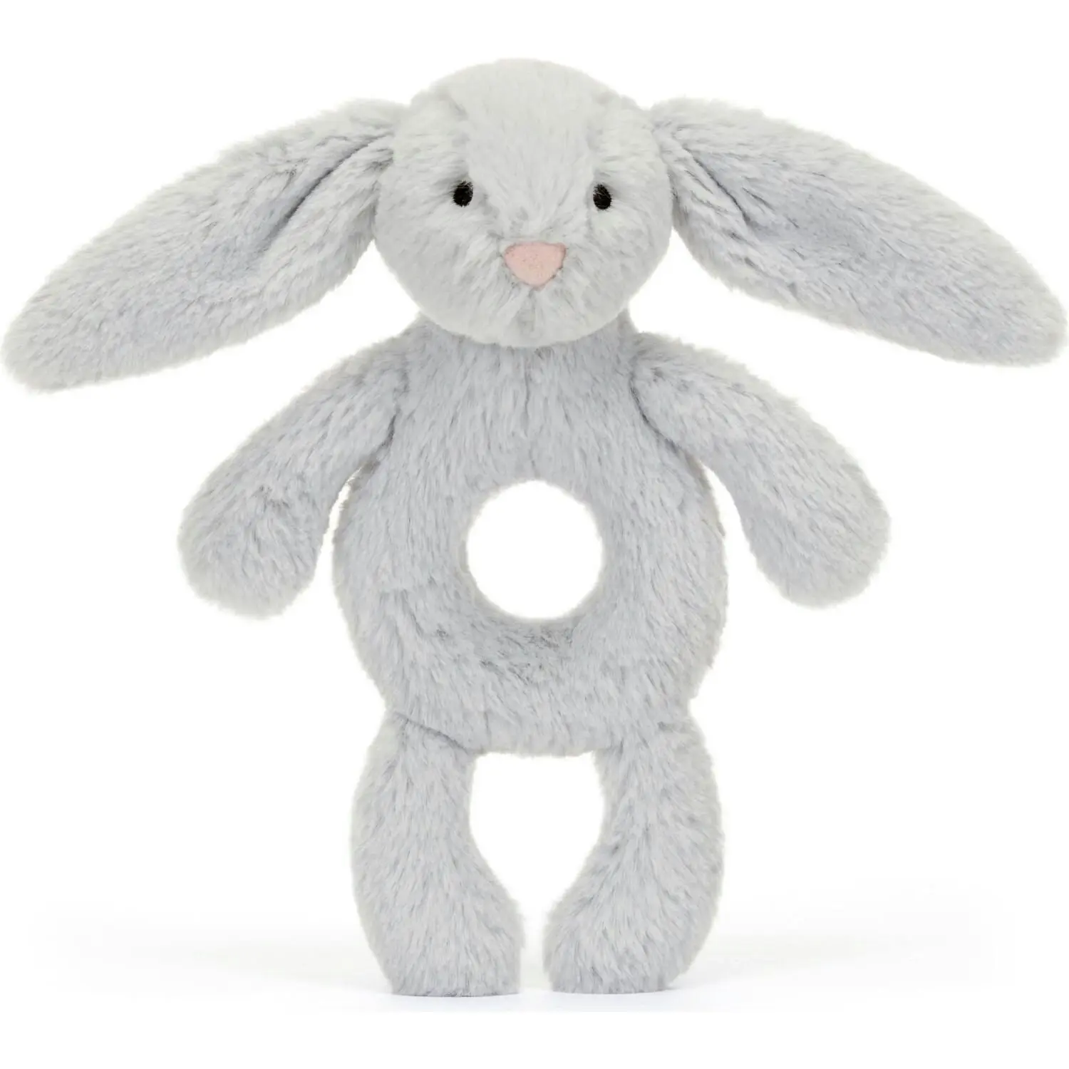 Jellycat - Bashful Silver Bunny Ring Rattle 18x8x2cm