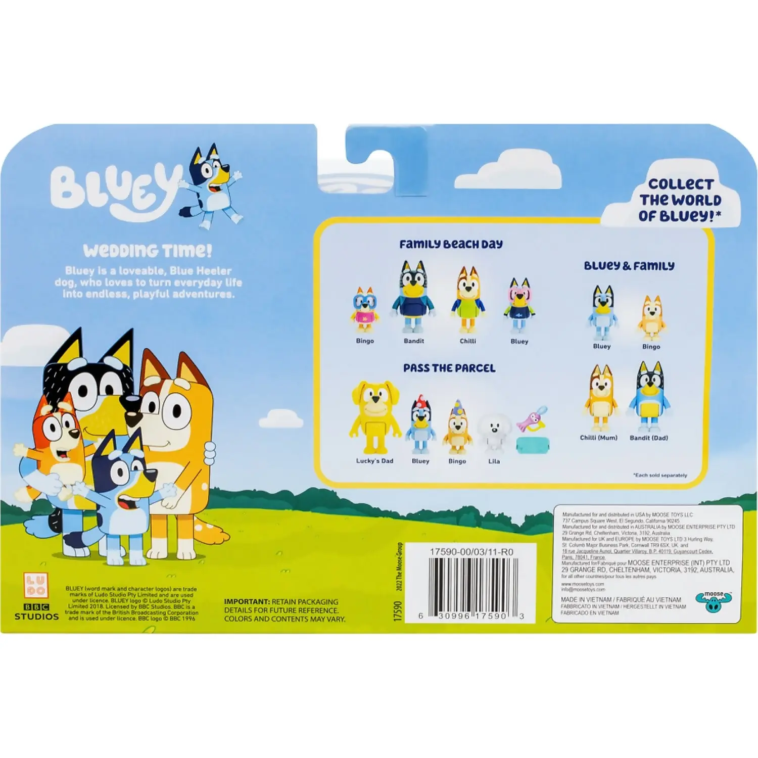 Bluey - Wedding Time Figure 4 Pack S10