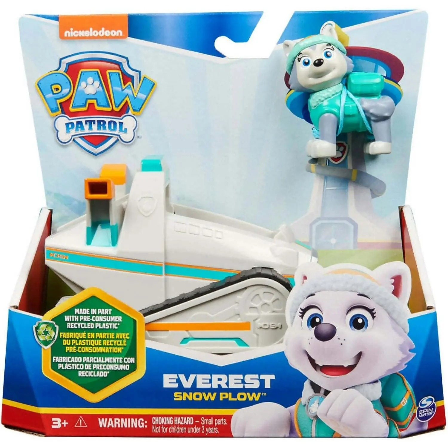 Paw Patrol - Everest's Snow Plow Vehicle Sustainable Vehicle - Spin Master