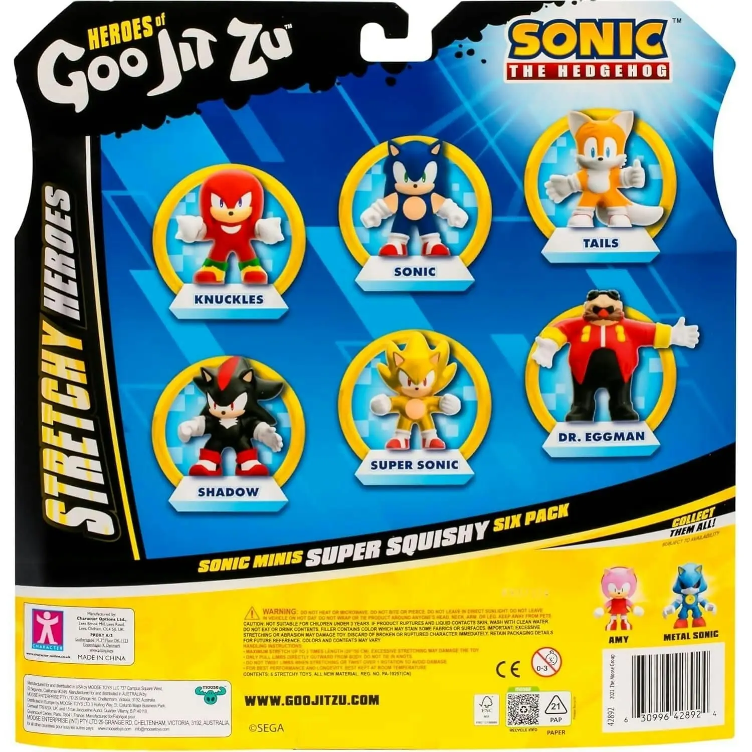 Heroes Of Goo Jit Zu - Minis Sonic 6 Pack