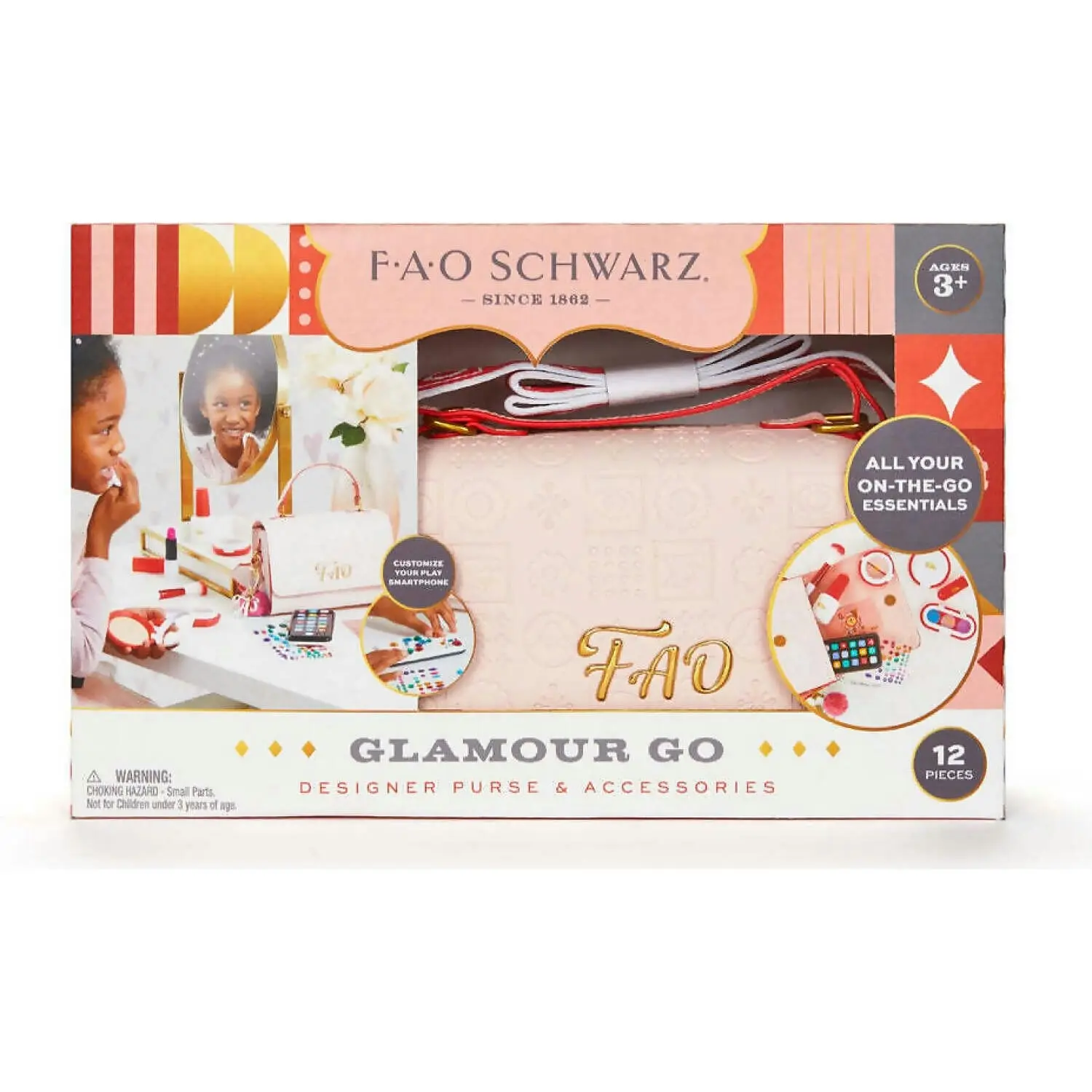 F.A.O Schwarz - Glamour Purse Set With Cell Phone