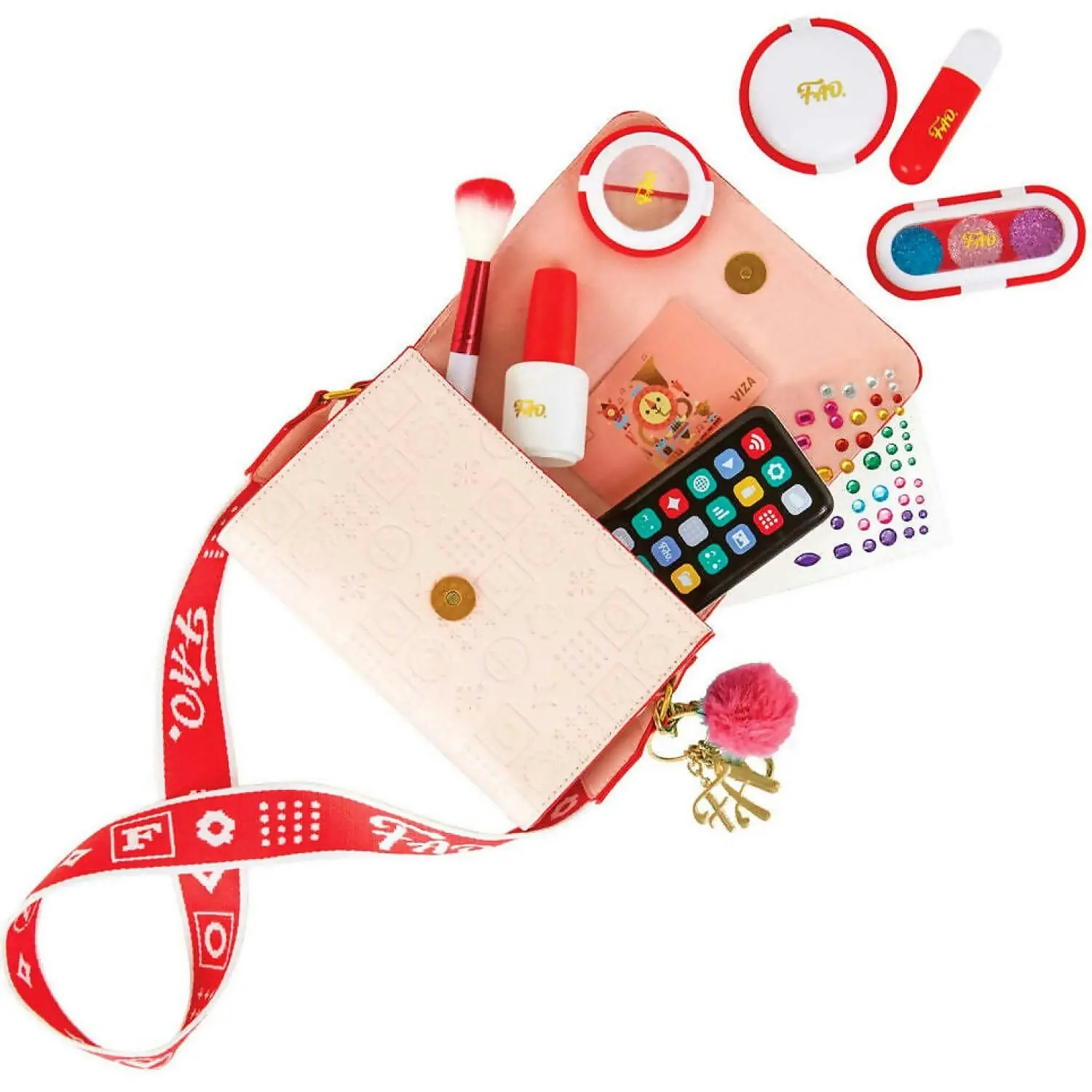 F.A.O Schwarz - Glamour Purse Set With Cell Phone