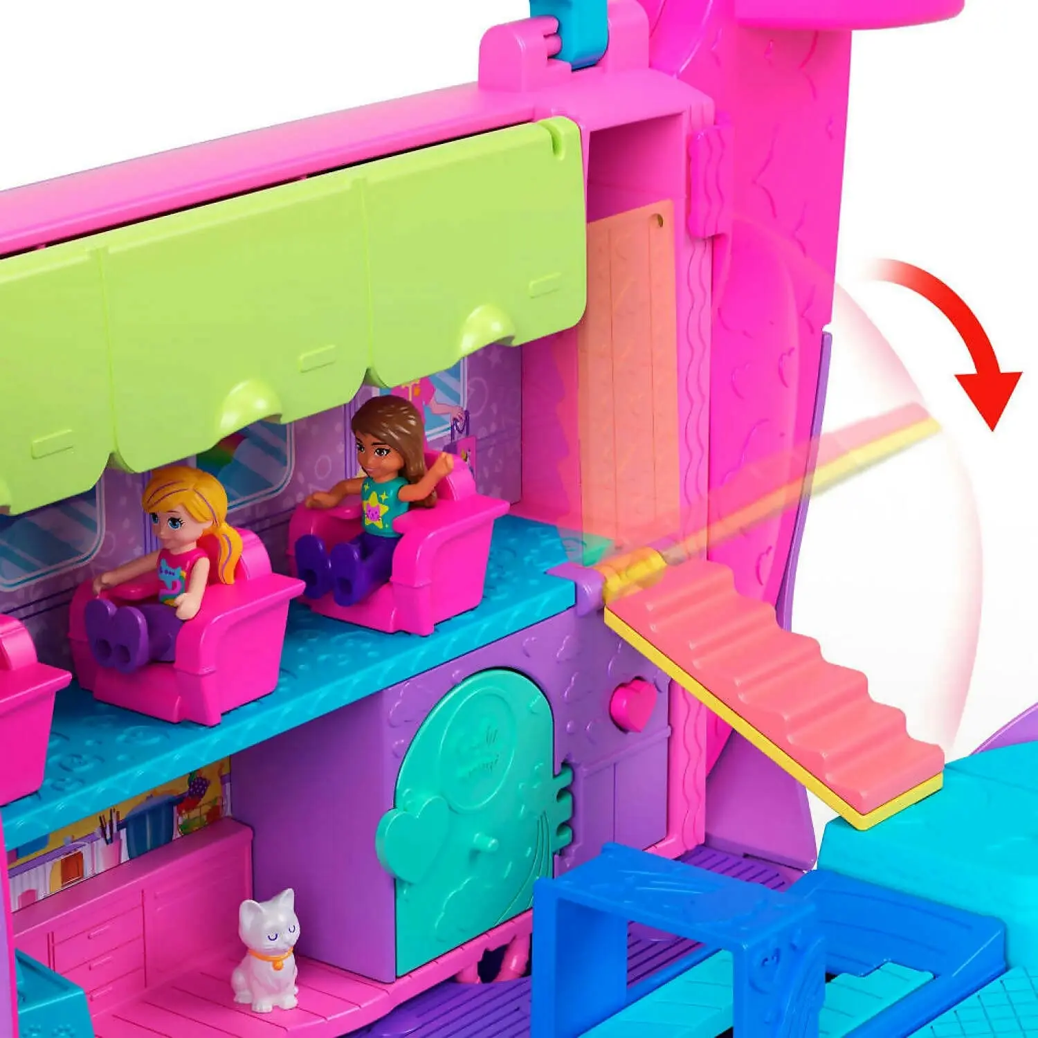 Polly Pocket - Kitty Airways Playset - Mattel