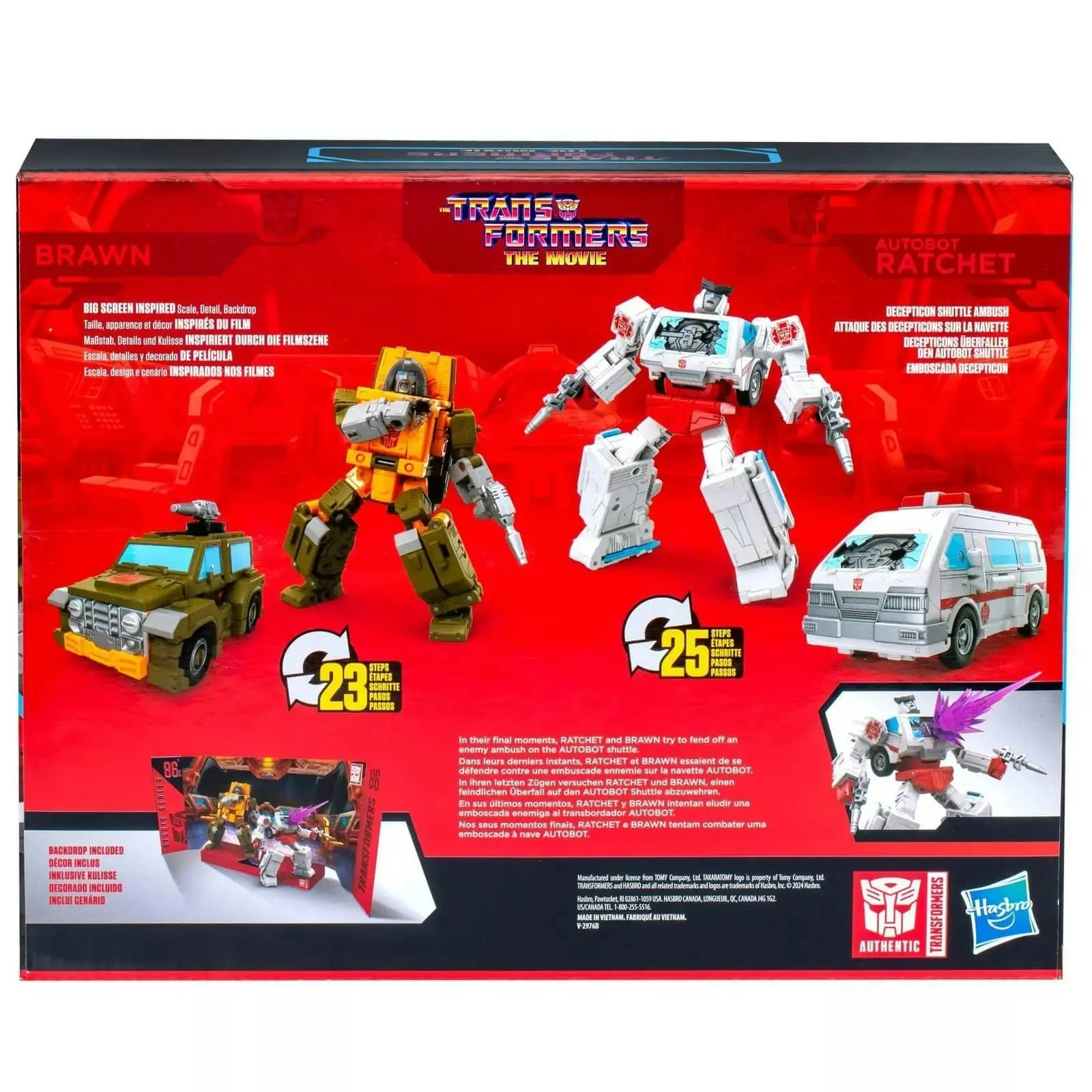 Transformers - The Movie Brawn And Autobot Ratchet Action Figure Set 2pk - Hasbro