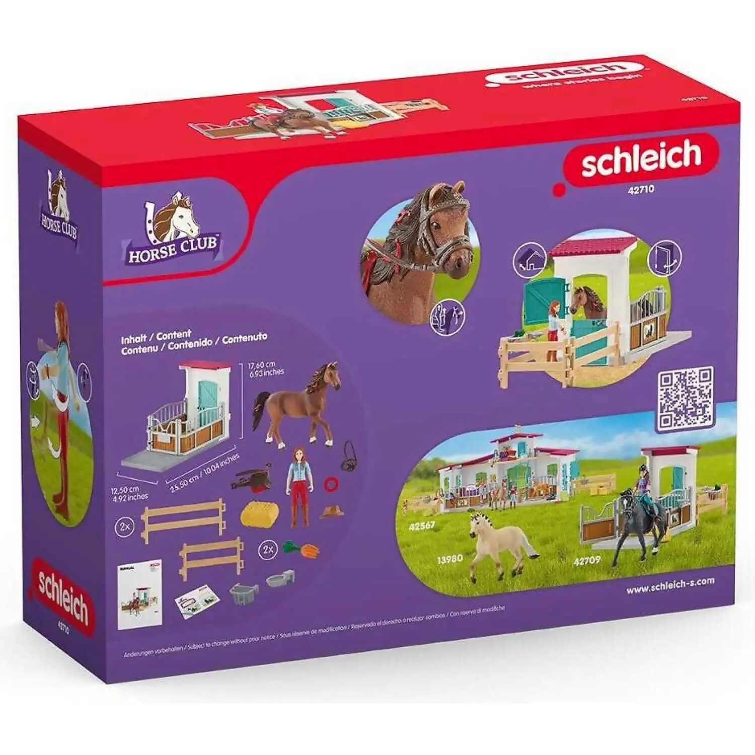 Schleich - Horse Box With Horse Club Hannah & Cayenne