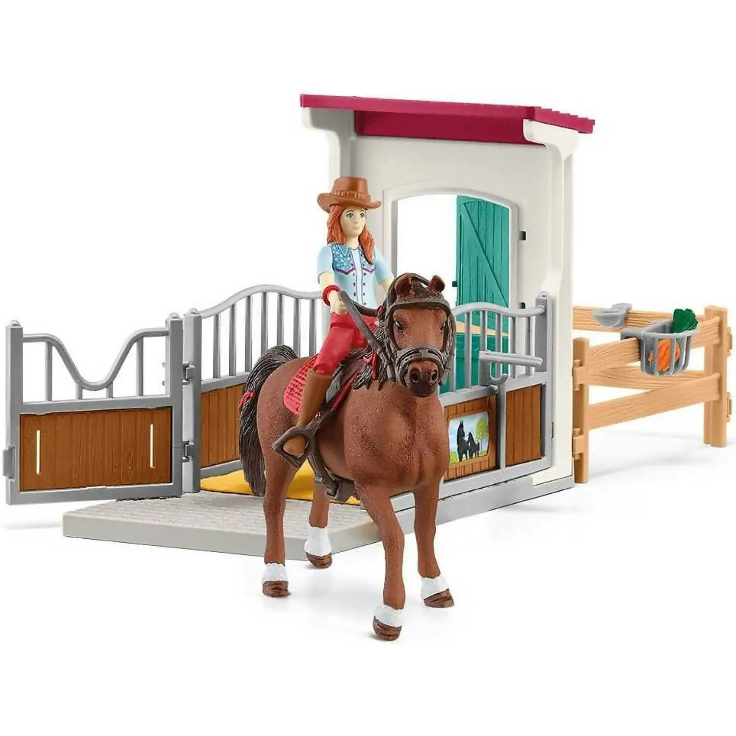 Schleich - Horse Box With Horse Club Hannah & Cayenne