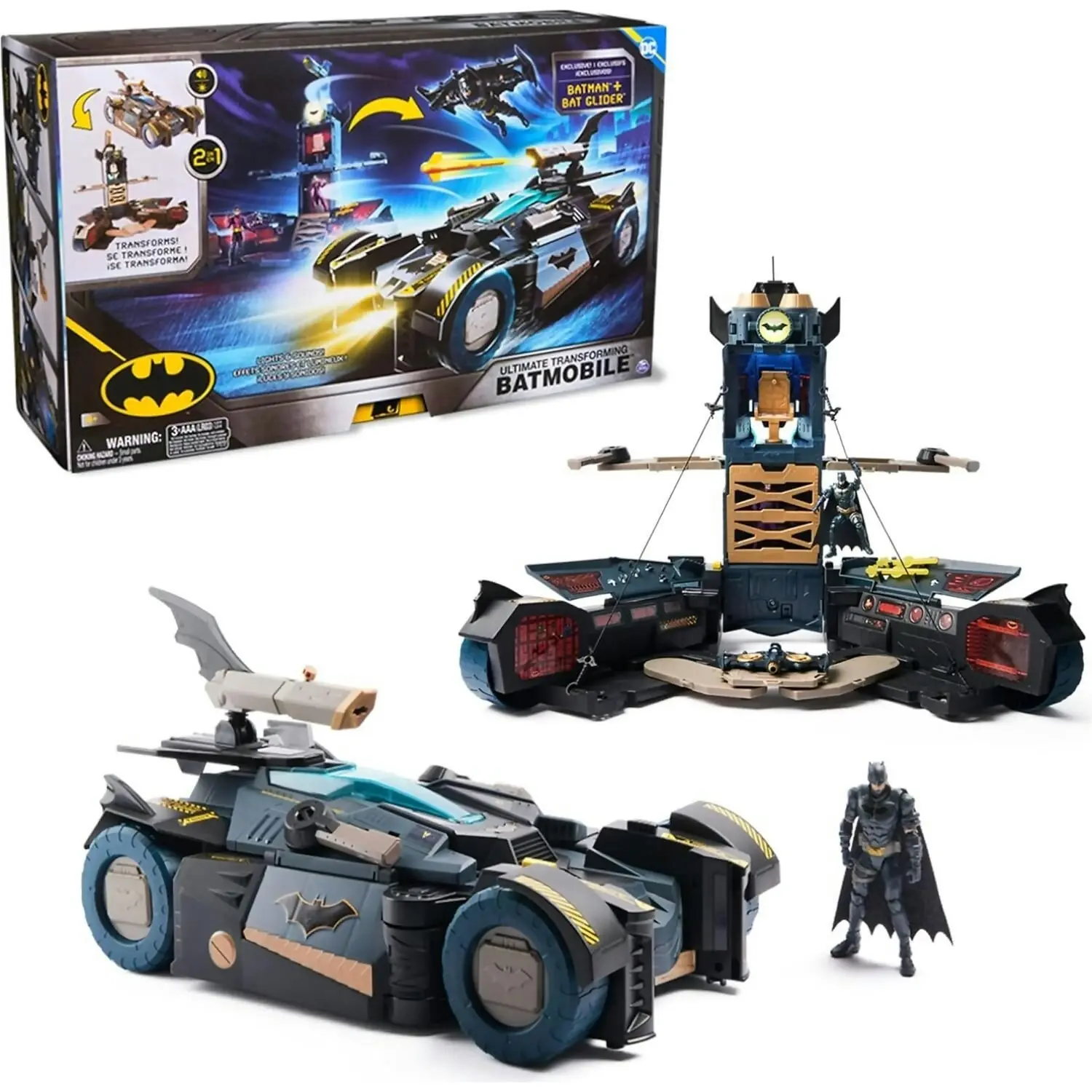 DC Comics - Ultimate Transforming Batmobile Playset