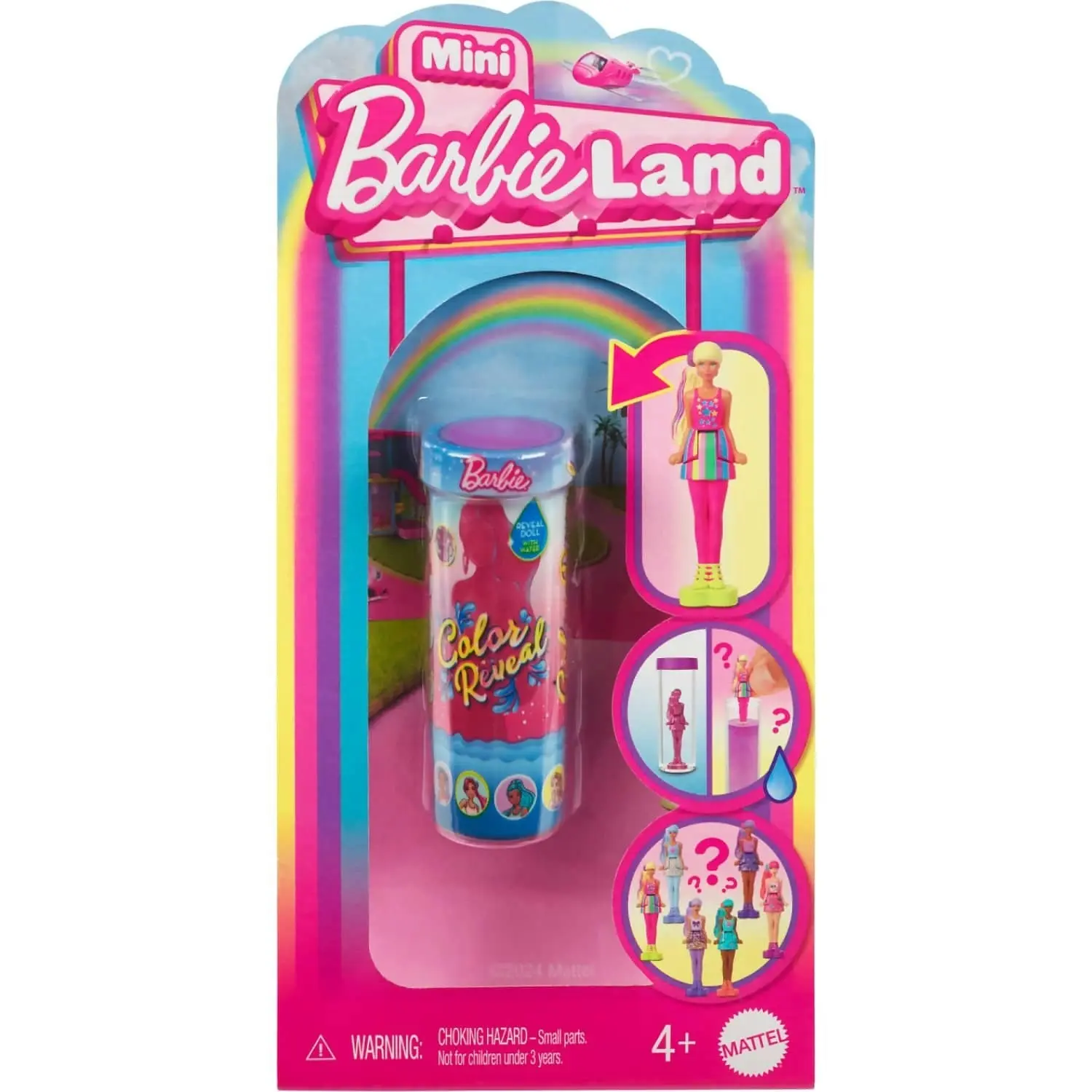 Barbie - Mini Barbieland Color Reveal Dolls 1.5-inch Doll With Surprise Water Reveal - Mattel