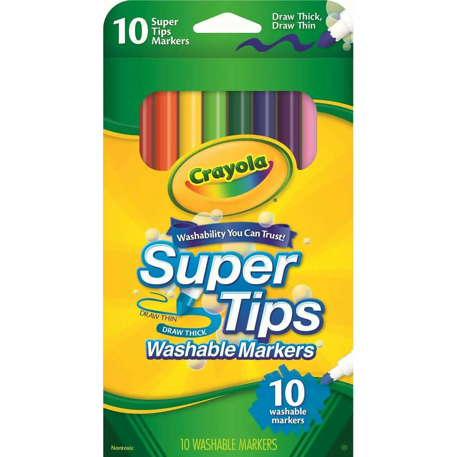 Crayola - Washable Super Tip Markers 10 Pack