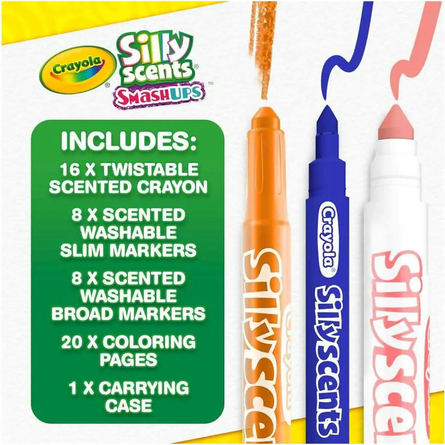 Crayola - Silly Scents Smash Ups Mini Art Case