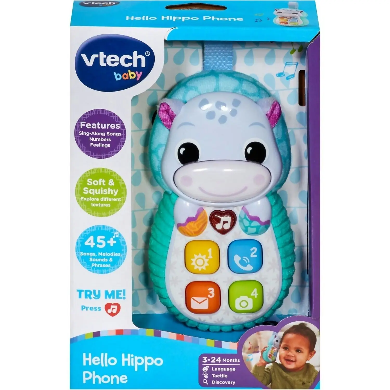 VTech - Hello Hippo Phone Blue