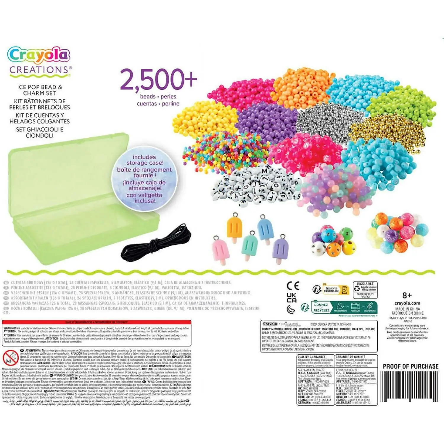 Crayola - Creations Ice Pop Bead & Charm Set