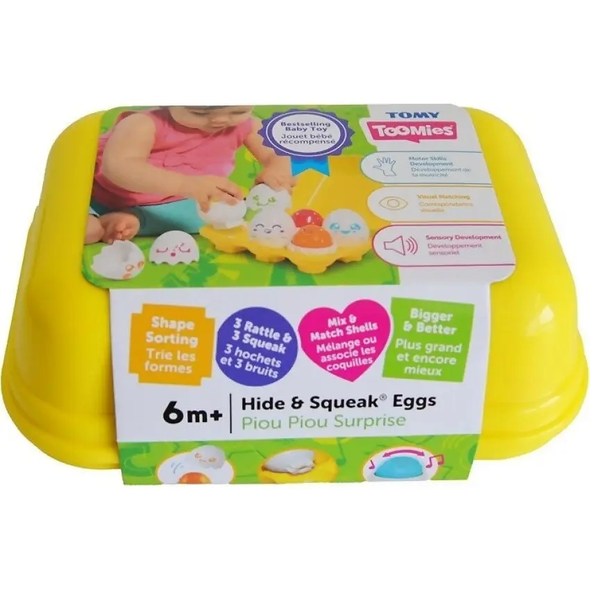 TOMY - Hide & Squeak Eggs - TOMY