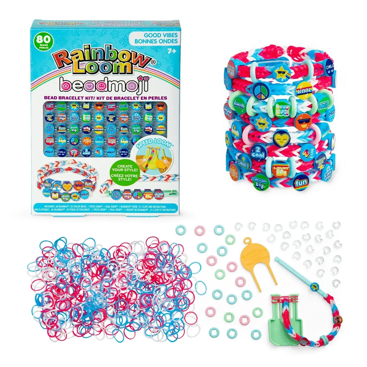 RAINBOW LOOM - Beadmoji Bracelet Kit - Good Vibes