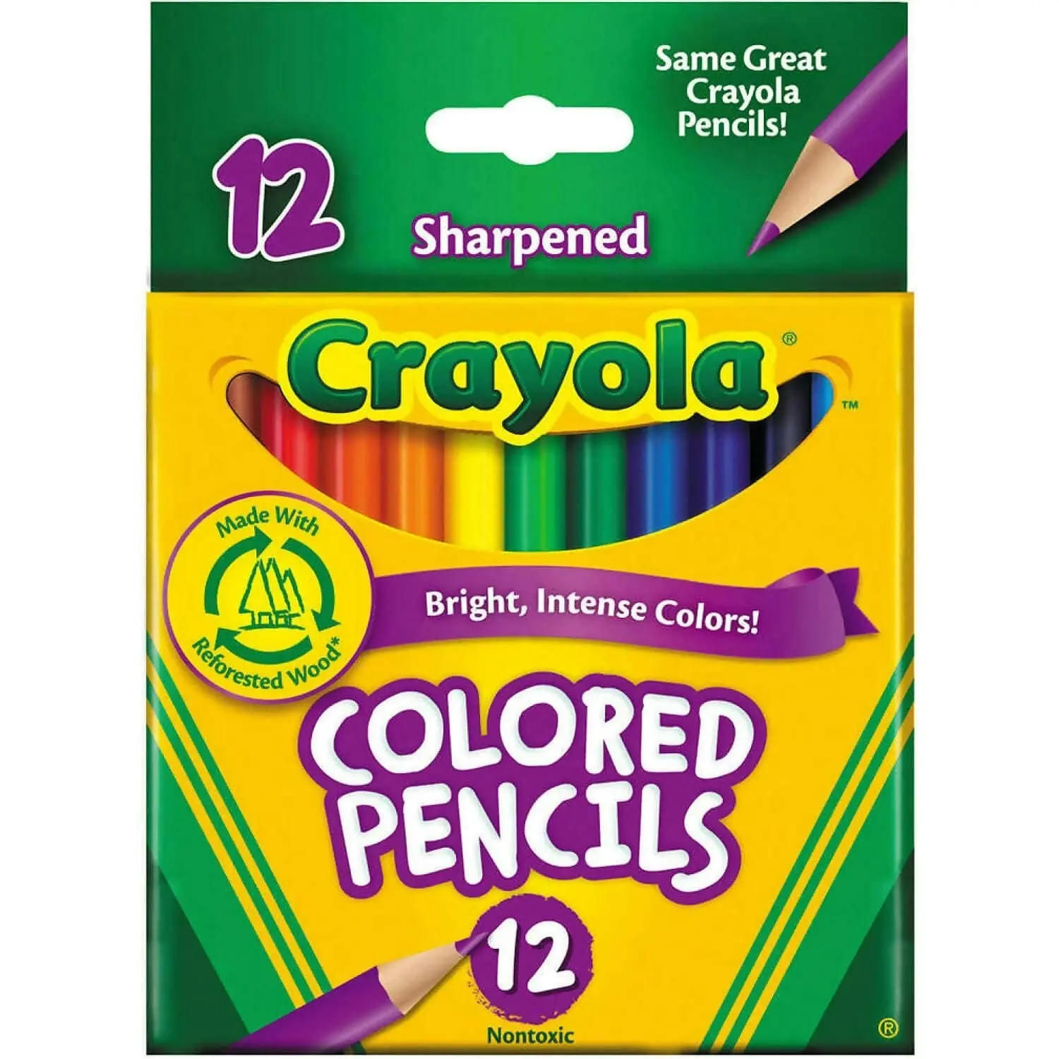 Crayola - Half Size Coloured Pencils 12 Pack