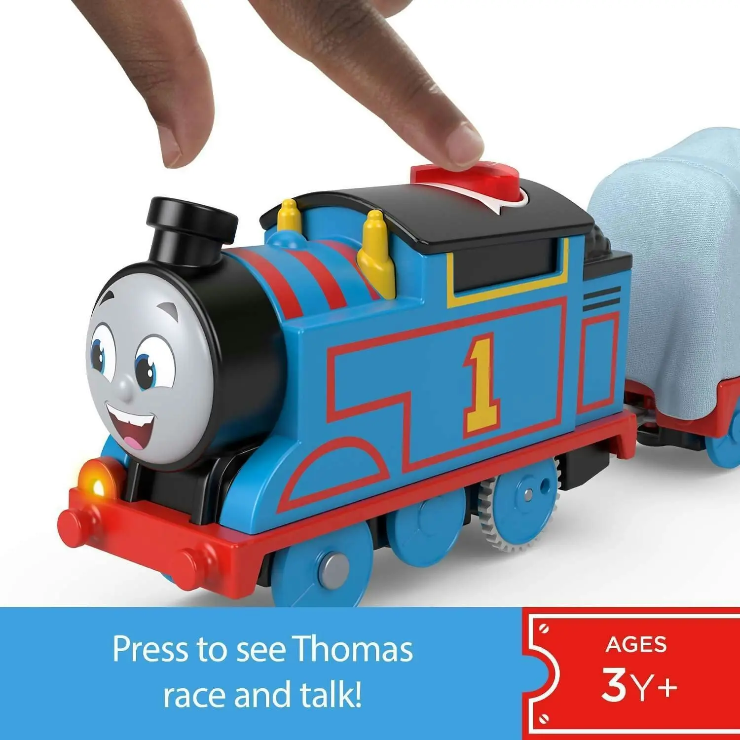 Fisher-Price - Thomas & Friends Talking Thomas Toy Train Motorized Engine With Phrases & Sounds