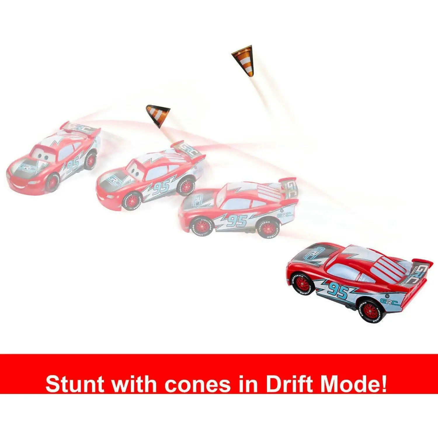 Disney Pixar - Cars Global Racers Cup Drift & Race Lightning Mcqueen - Mattel