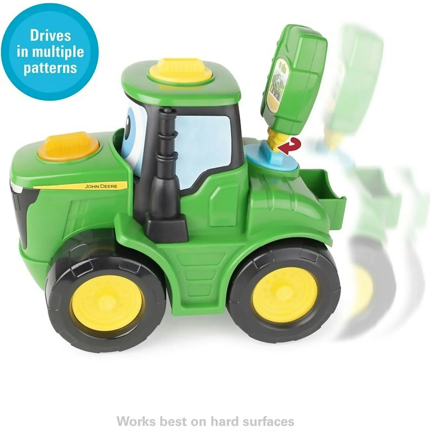 John Deere Kids - Key-n-go Johnny Tractor With 15 Interactive Ways To Play - Tomy