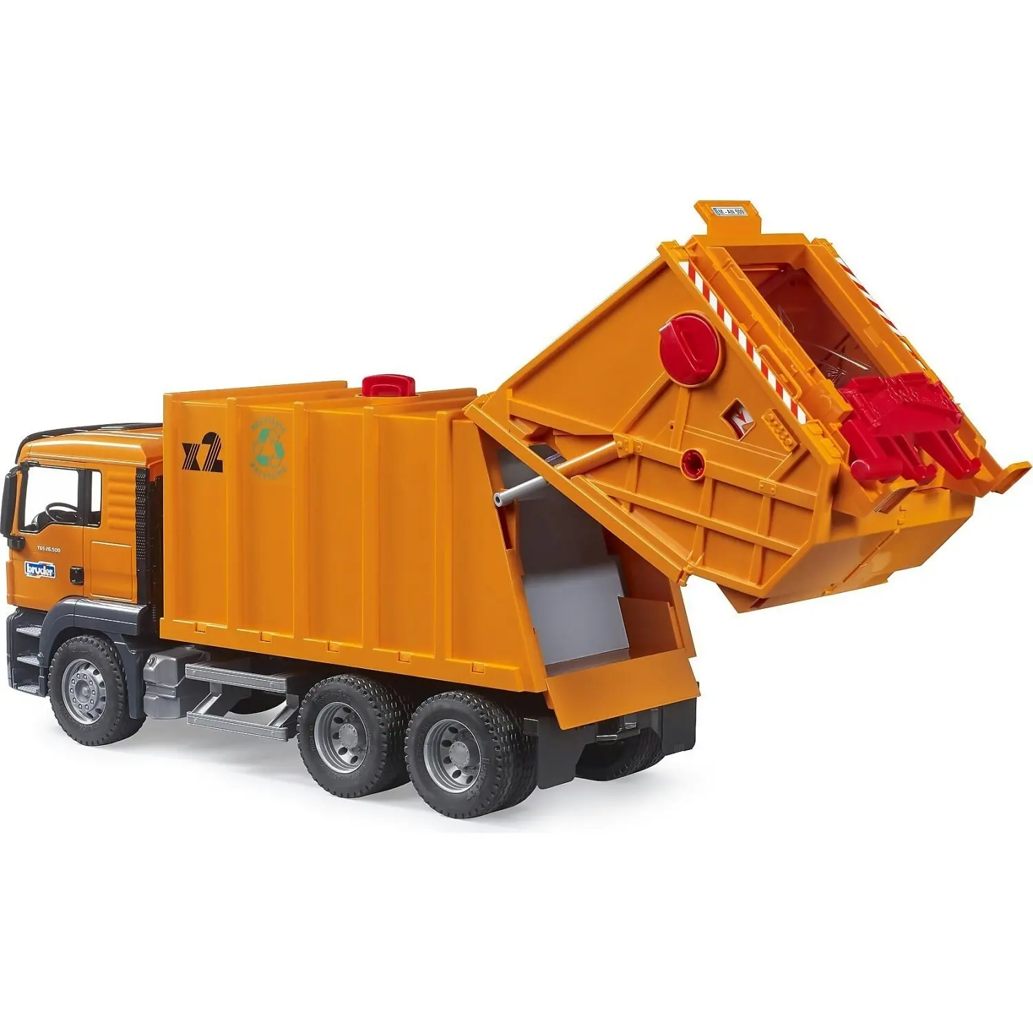 Bruder - Man Tgs Garbage Truck (orange) Scale 1:16