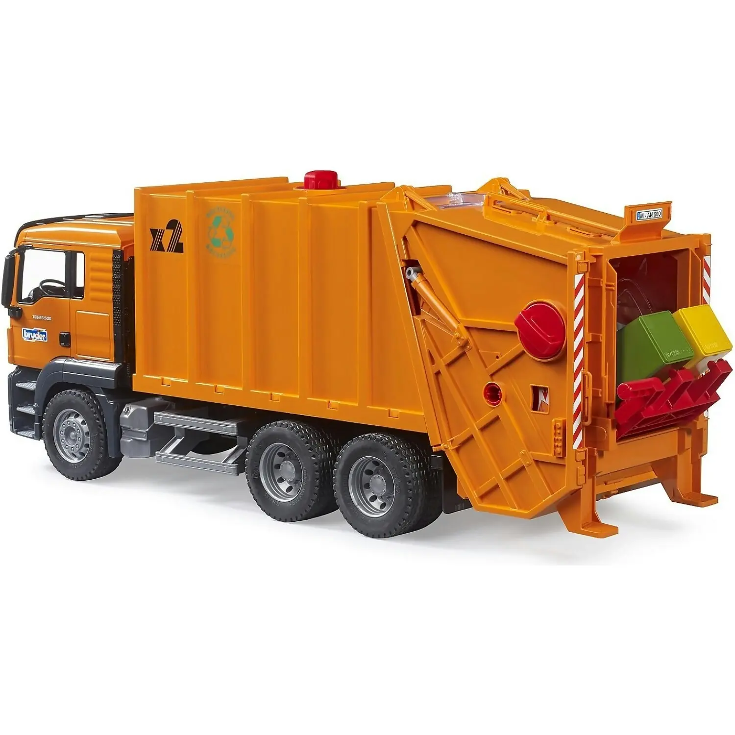 Bruder - Man Tgs Garbage Truck (orange) Scale 1:16