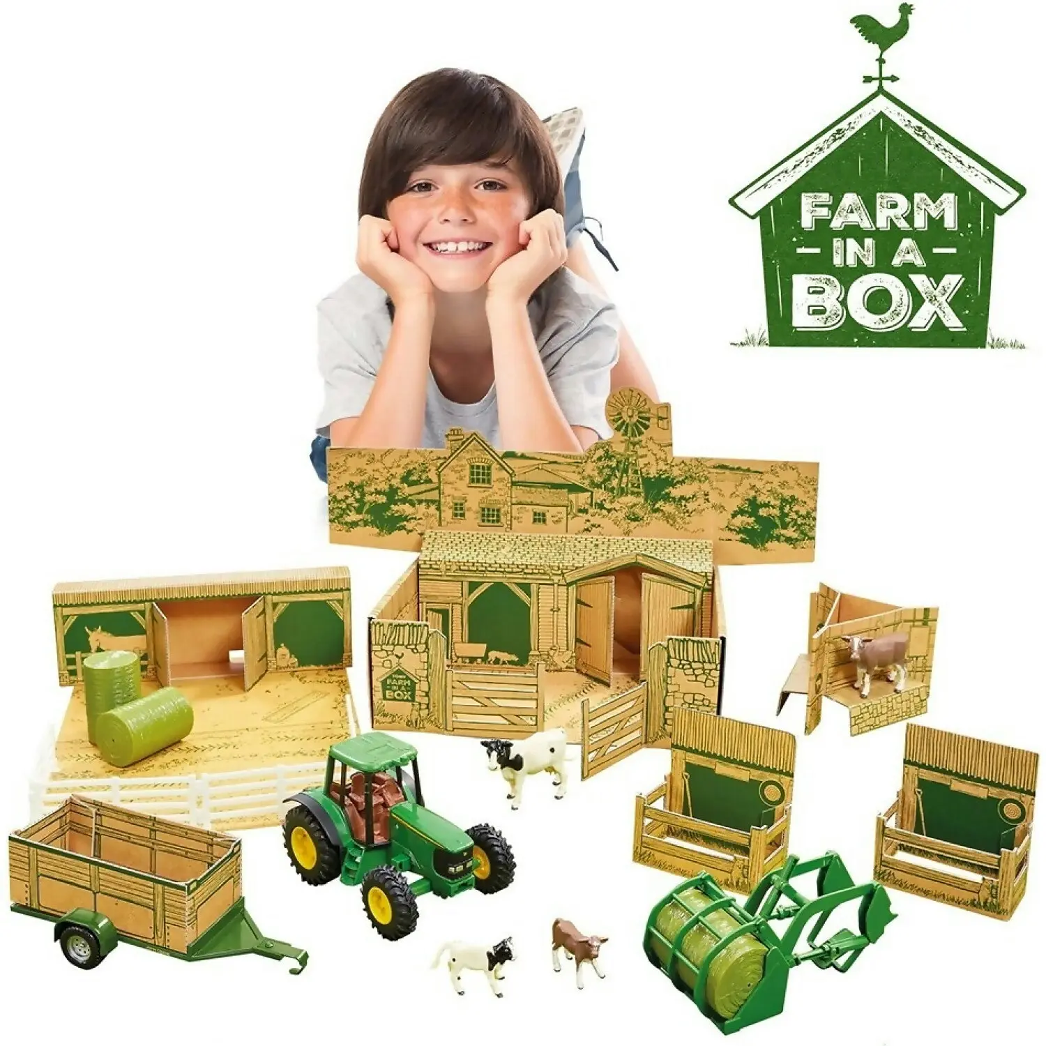 John Deere - Farm In A Box Playset - Tomy