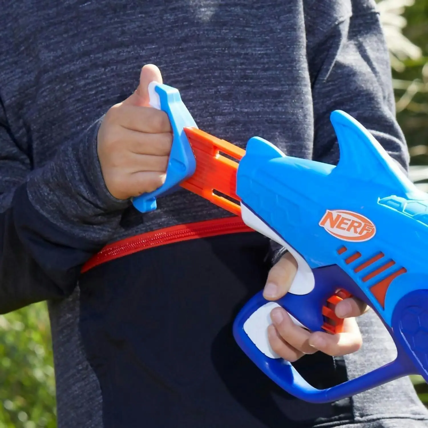 Nerf - Junior Wild Sharkfire Easy Play Dart Blaster With 8 Nerf Elite Darts - Hasbro