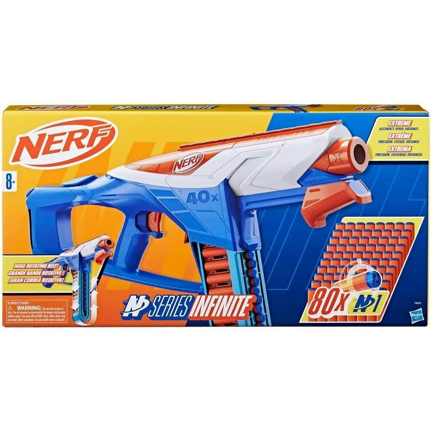 Nerf - Infinite Blaster 80 Nerf N1 Darts Compatible Only With Nerf N Series Blasters - Hasbro