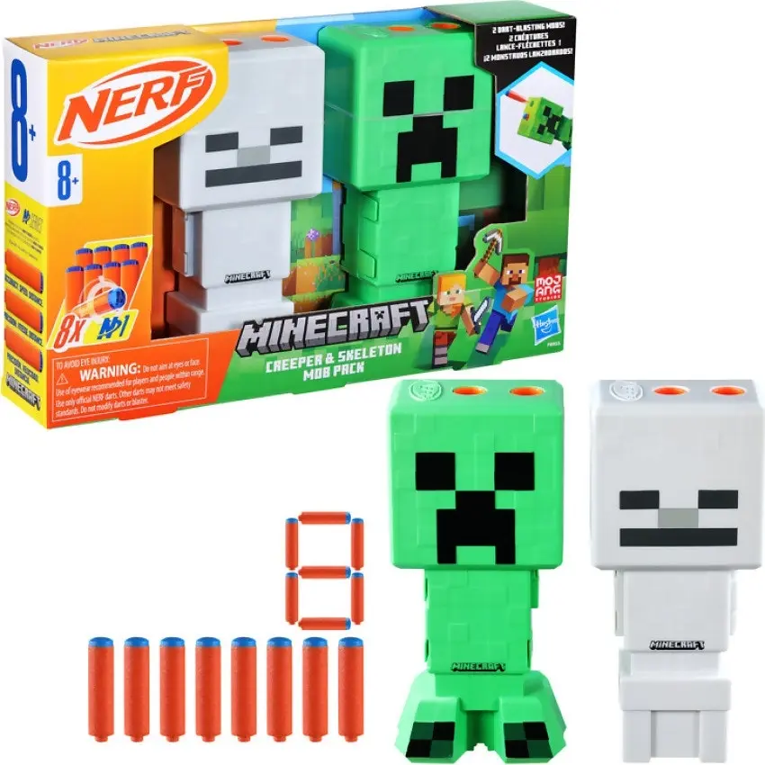 Nerf - Minecraft Creeper & Skeleton Mob Pack - Hasbro