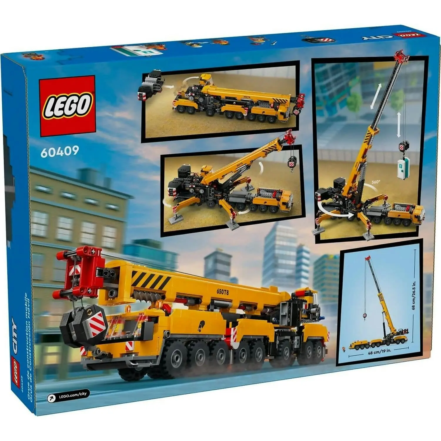 LEGO 60409 Yellow Mobile Construction Crane - City