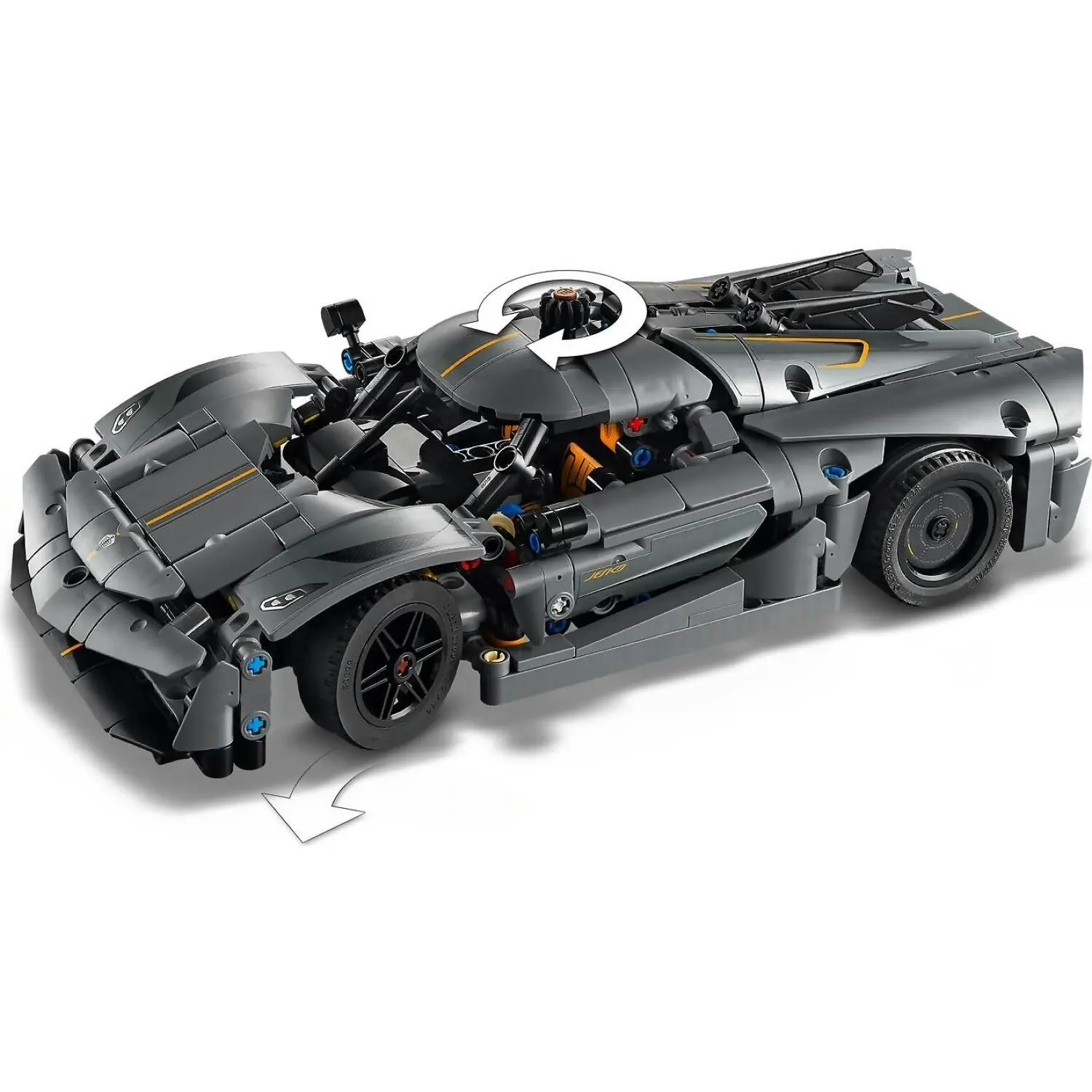 LEGO 42173 Koenigsegg Jesko Absolut Grey Hypercar - Technic